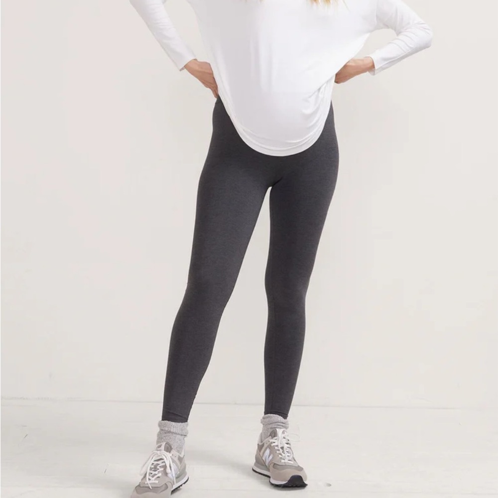 Hatch Charcoal Gray Before, After & During Leggings